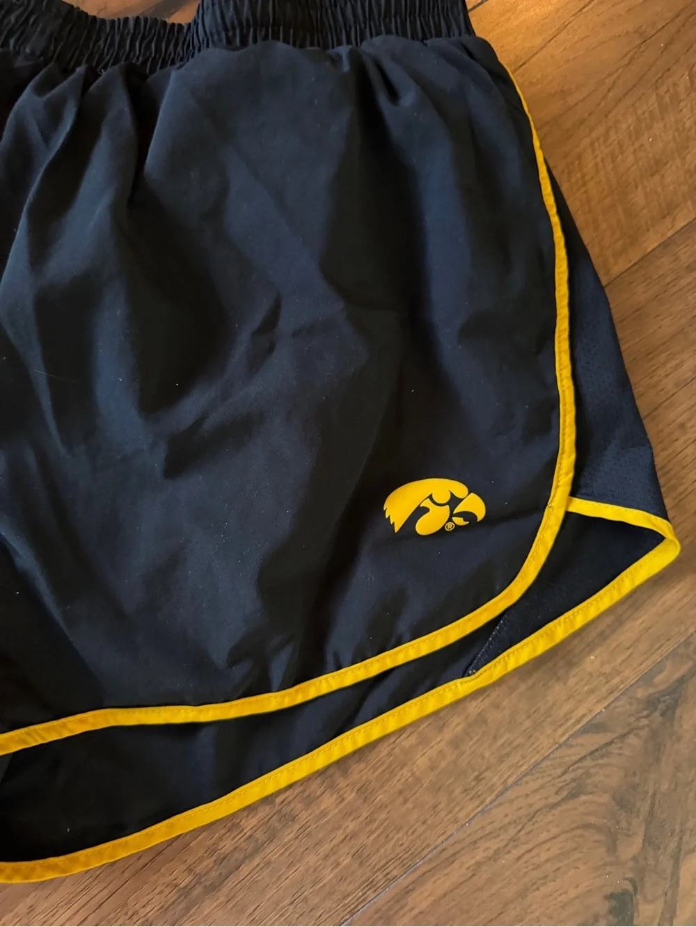 Nike Iowa Hawkeyes Black Running Shorts
